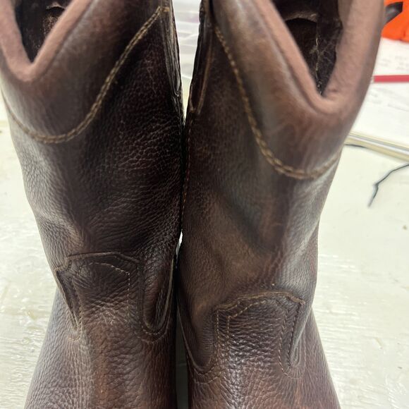 John Deere Brown Leather Mid-Calf Boots Waterproof Men’s Size 9M main image 5